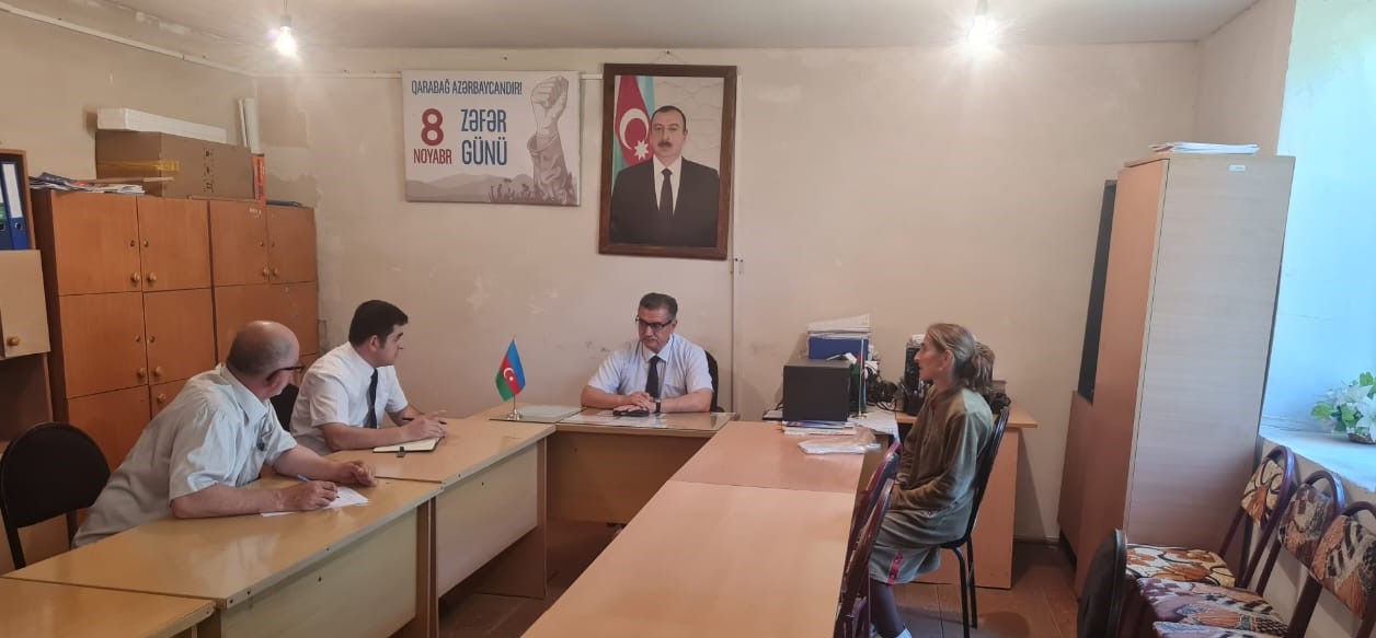  The President of the Azerbaijan Red Crescent Society, Novruz Aslanov, received citizens in the Ismayilli district